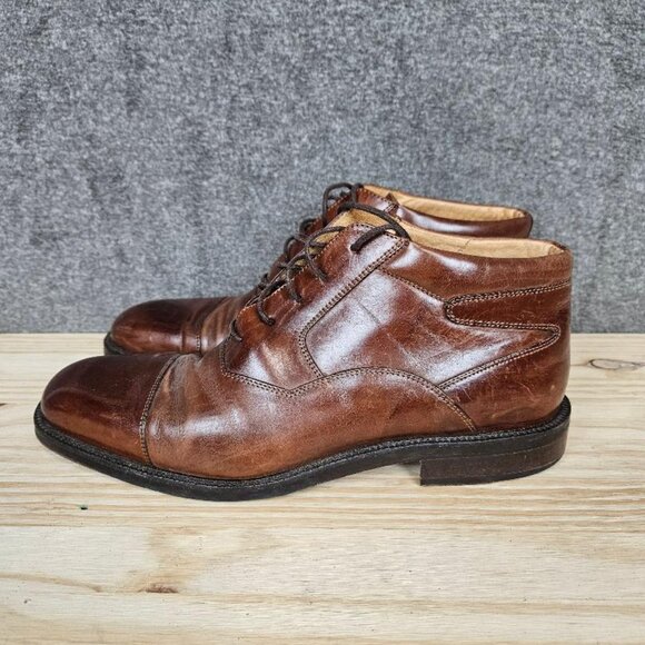 Johnston & Murphy Leather Cellini Chukka Boots Brown 9.5M - Picture 7 of 14